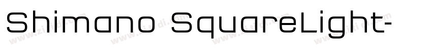Shimano SquareLight字体转换
